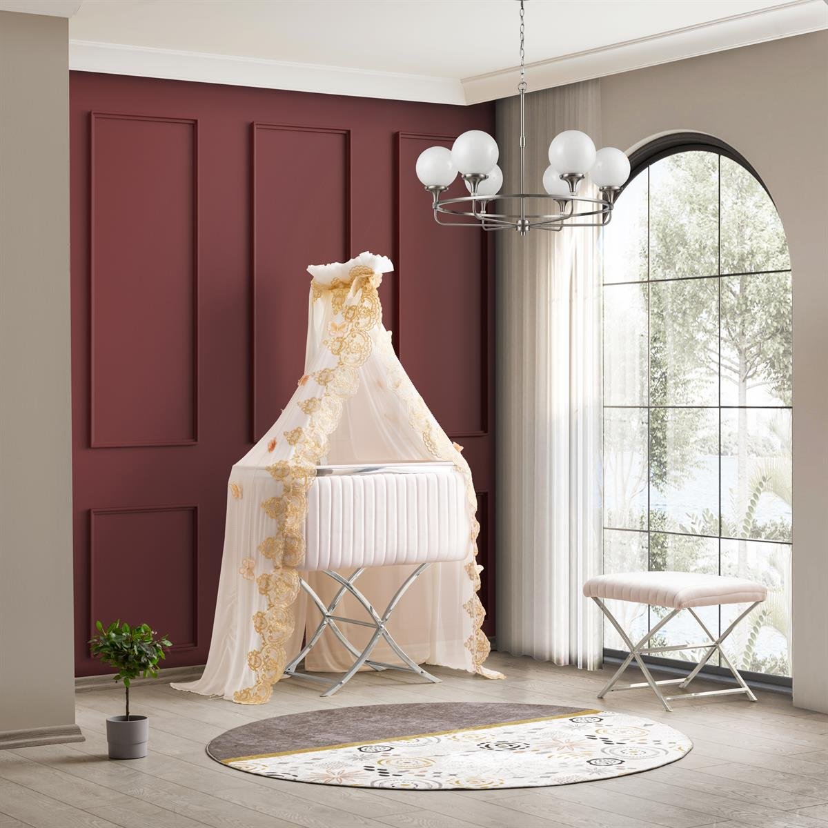 Patut bebelusi cu balansoar: Akasya white