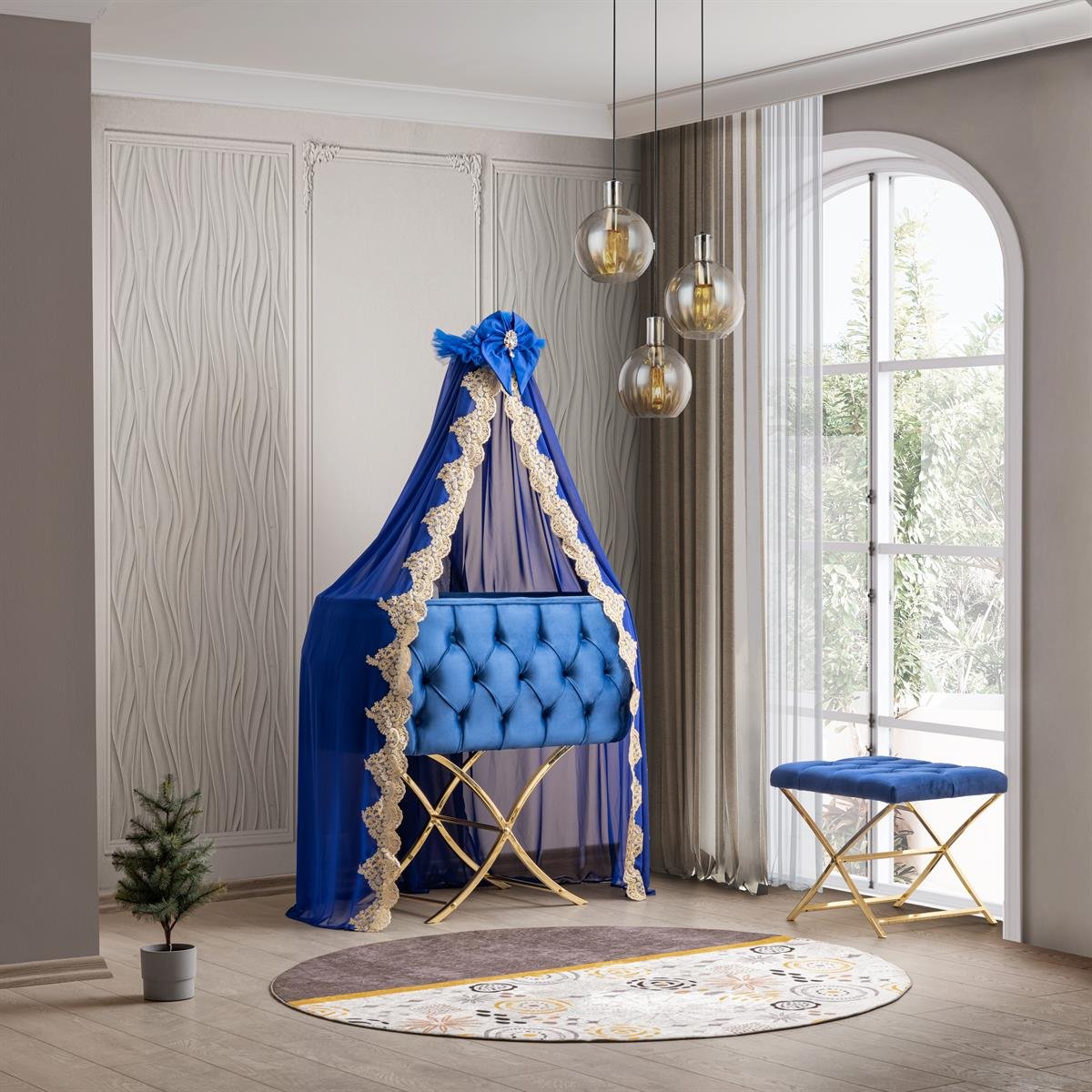 Patut bebelusi cu balansoar: Kardelen navy