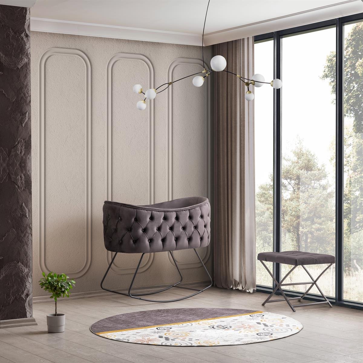 Patut bebelusi cu balansoar: Defne Black